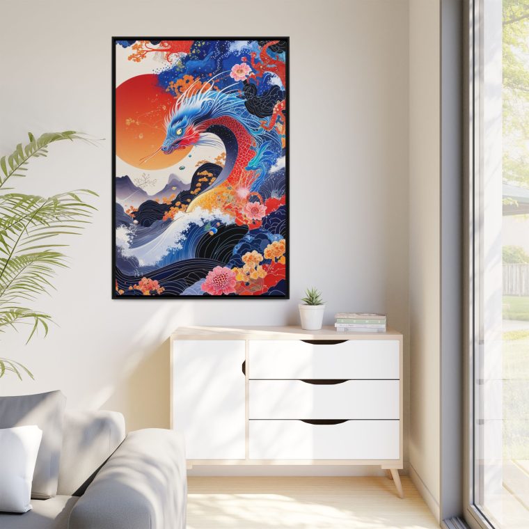 Exclusive Japanese Dragon Canvas Print - Image 3