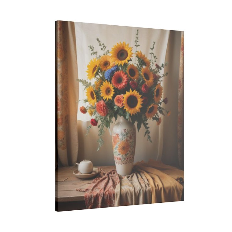 Vintage Simplicity Boho Vase of Flowers in Art - Image 18