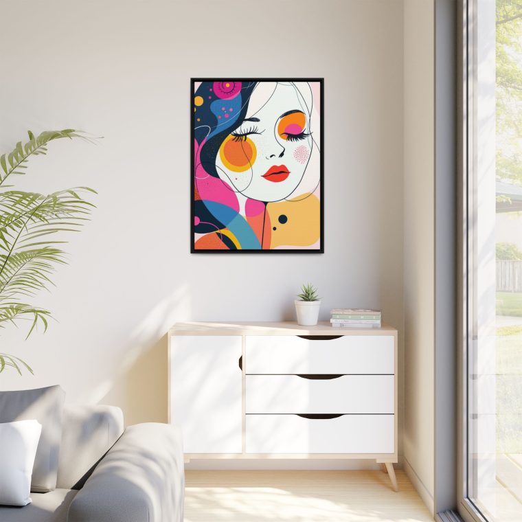 Large Abstract Face Art Wall Print Perfect for Bedrooms or Offices - Image 15