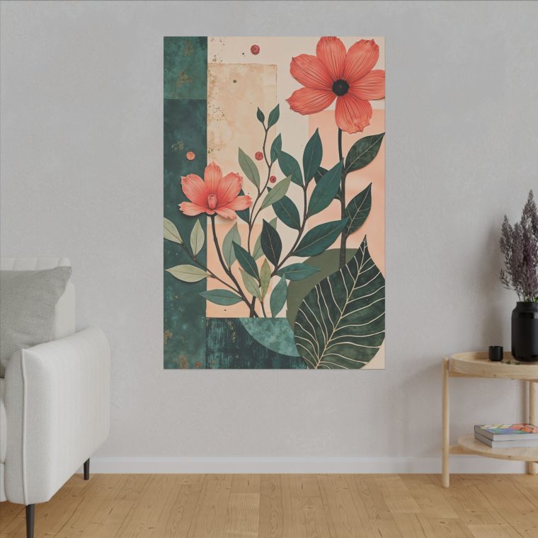 Flower Collage With Paper Cut Outs - Image 27