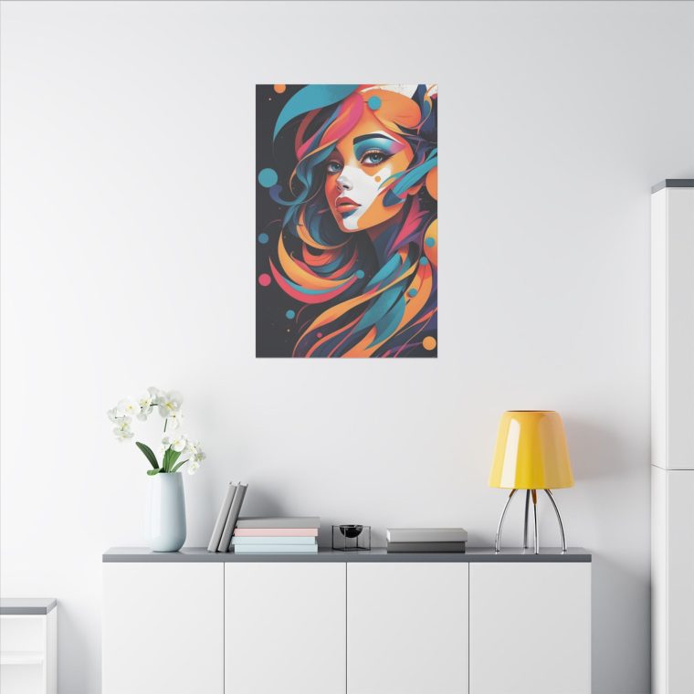 Vivid Portrait Abstract Expression with Dynamic Colors and Flow - Image 12