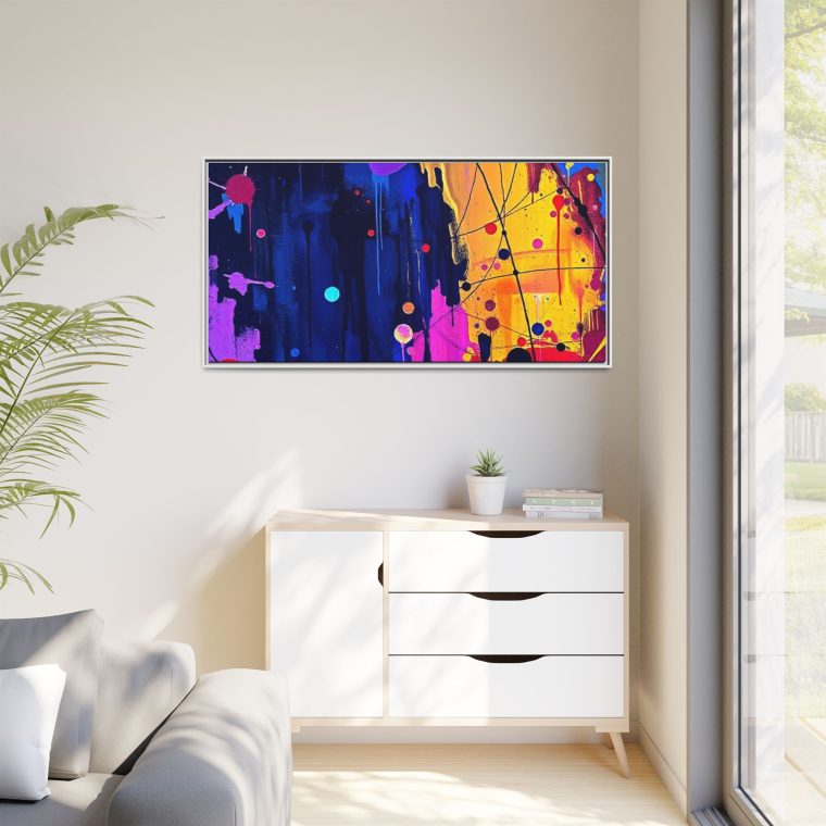 Abstract Hallway Wall Art Long Canvas Print - Image 27