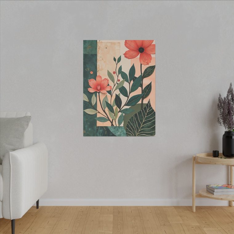 Flower Collage With Paper Cut Outs - Image 15