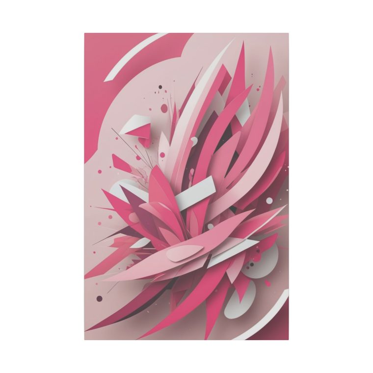 Explosive Pink Geometry Abstract Layers and Dynamic Design - Image 9