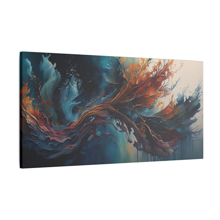 Abstract Multi-Colored Paint Water Illustration AI-Generated Artistry - Image 14