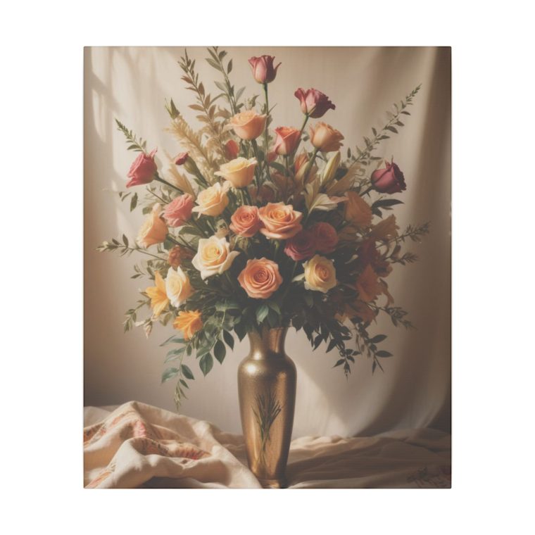 Vivid Blooms and Soft Lighting: A Boho Vintage Painting - Image 21