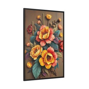 Large Floral Wall Art for Living Room: Elegant Wall Decor