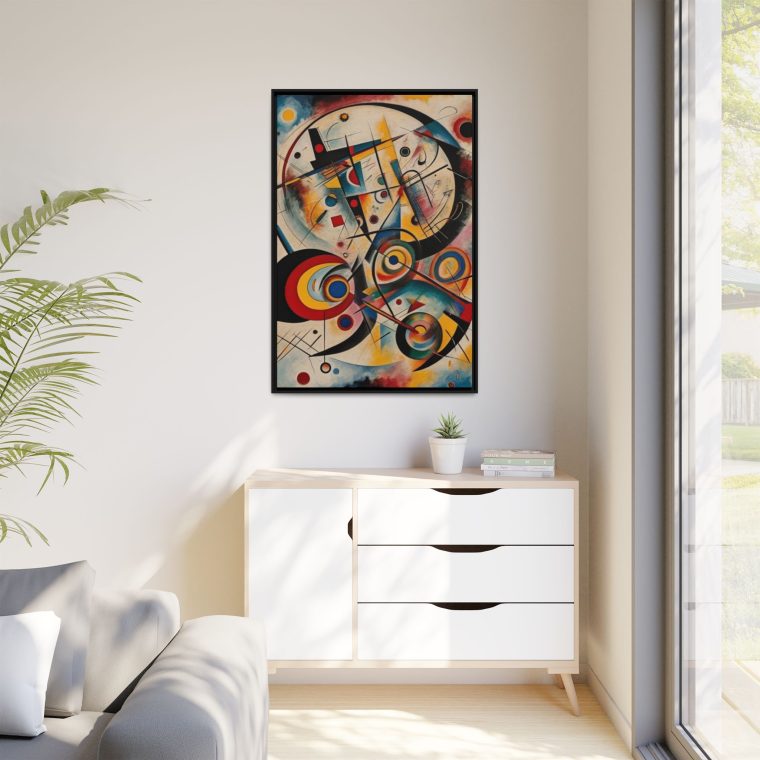 Bold Geometric Abstract Canvas Print Modern Living Room Wall Art - Image 7