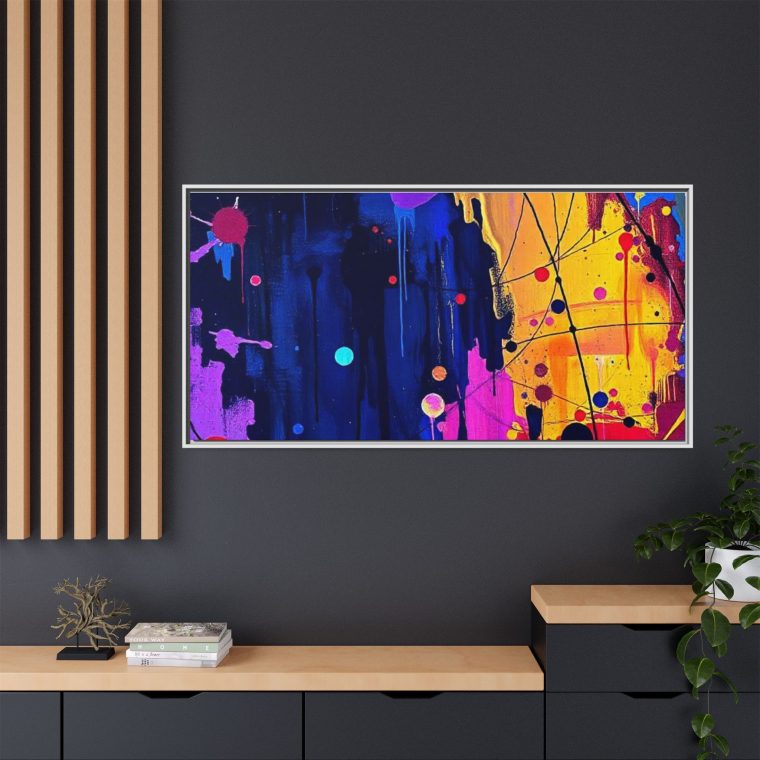 Abstract Hallway Wall Art Long Canvas Print - Image 28