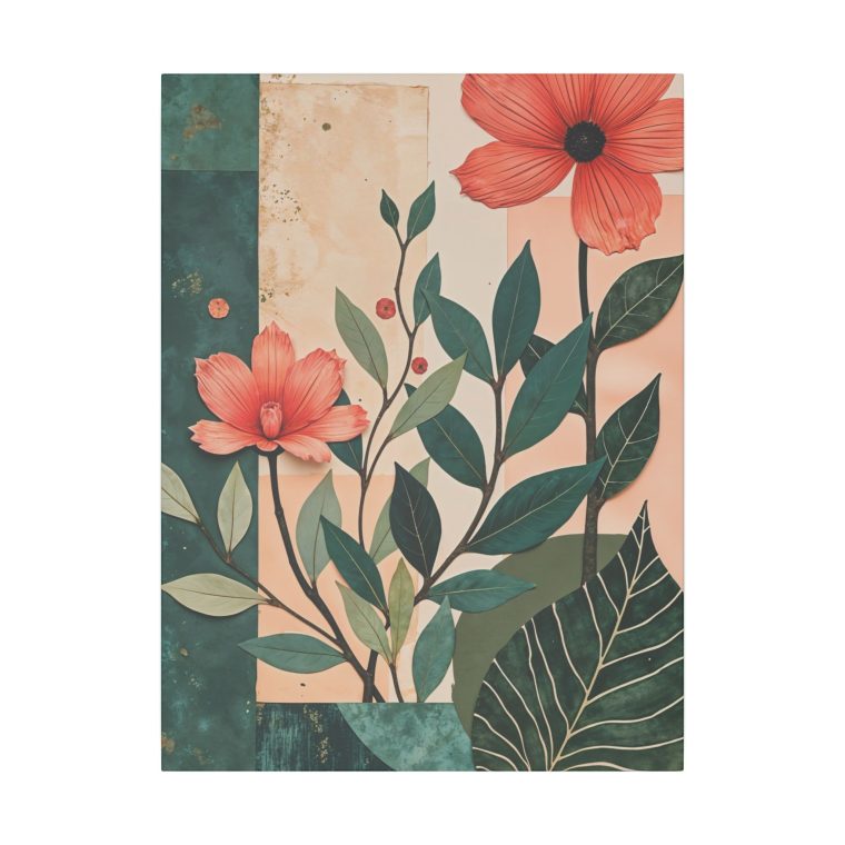 Flower Collage With Paper Cut Outs - Image 5