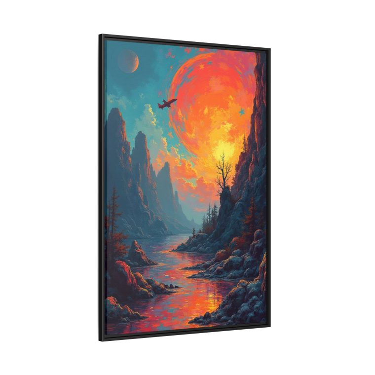 Mountain Horizon Abstract Canvas Print | Modern Landscape Wall Art - Image 10