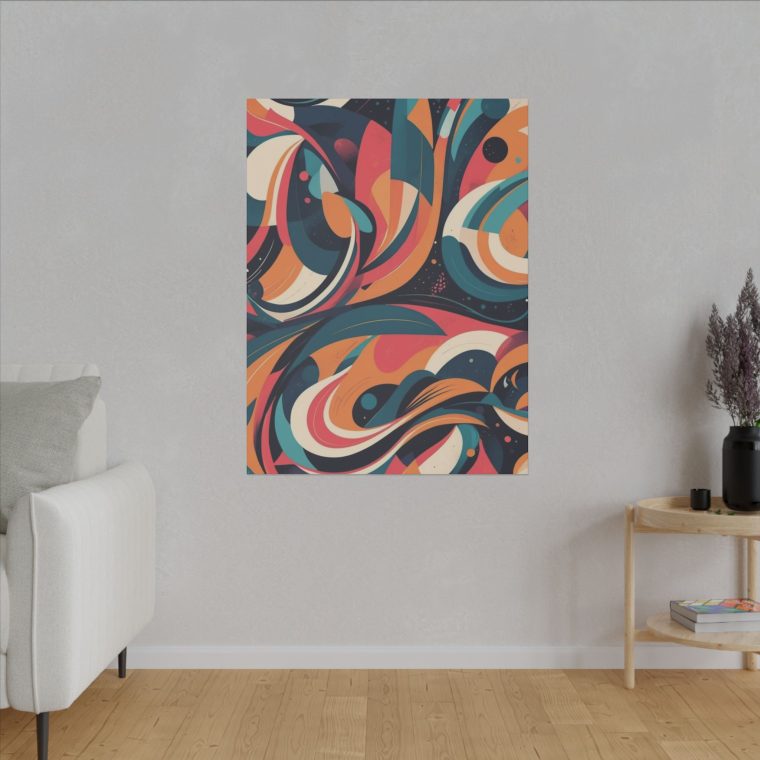 Dynamic Curves Modern Abstract Wall Art Pattern - Image 35