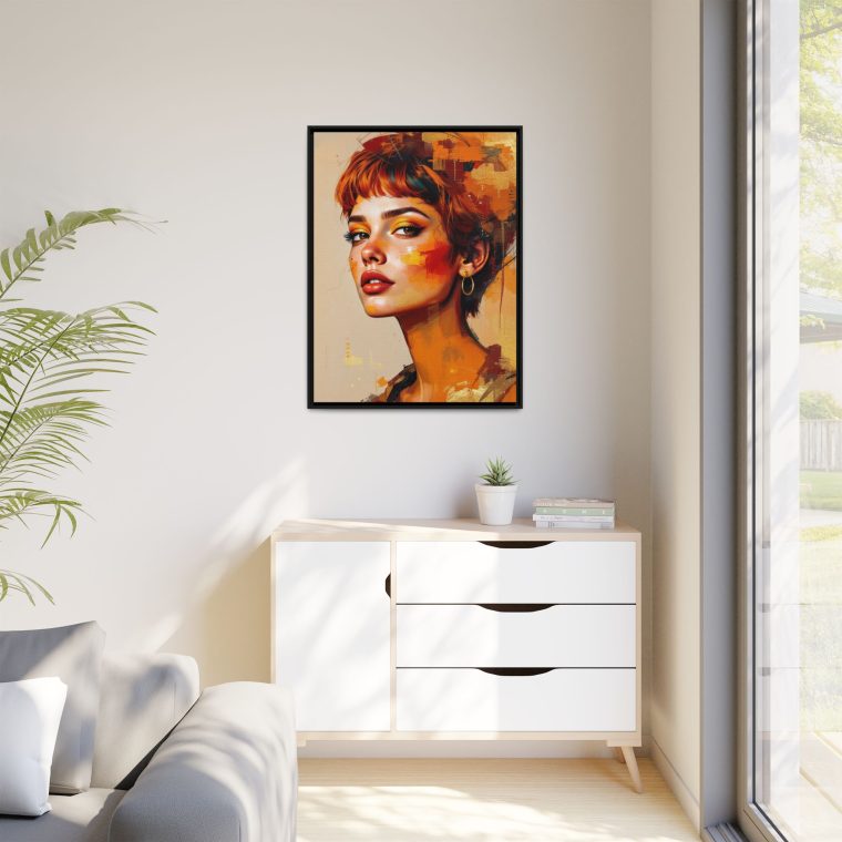 Neutral Boho Face Art Print - Modern Bohemian Wall Decor - Image 15