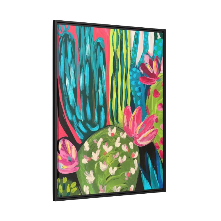 Maximalist Cactus Floral Abstract Art for Modern Spaces - Image 10