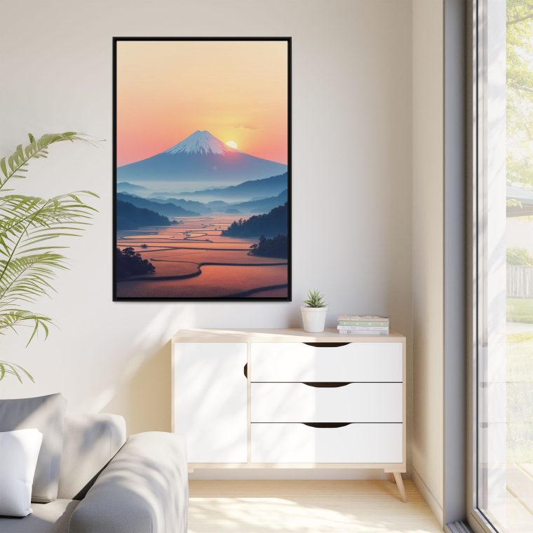 Modern Mount Fuji Canvas Print Japanese Wall Decor - Image 3