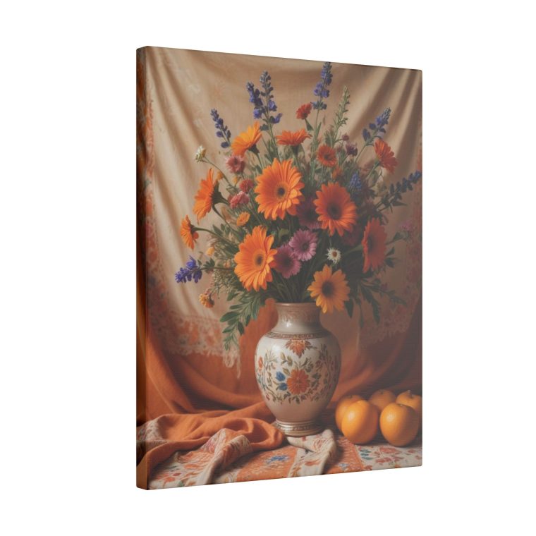 Modern Craft in a Vintage Frame Boho Floral Art - Image 6