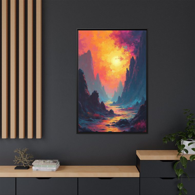 Mid-Century Modern Abstract Shapes Premium Canvas Art - Image 8