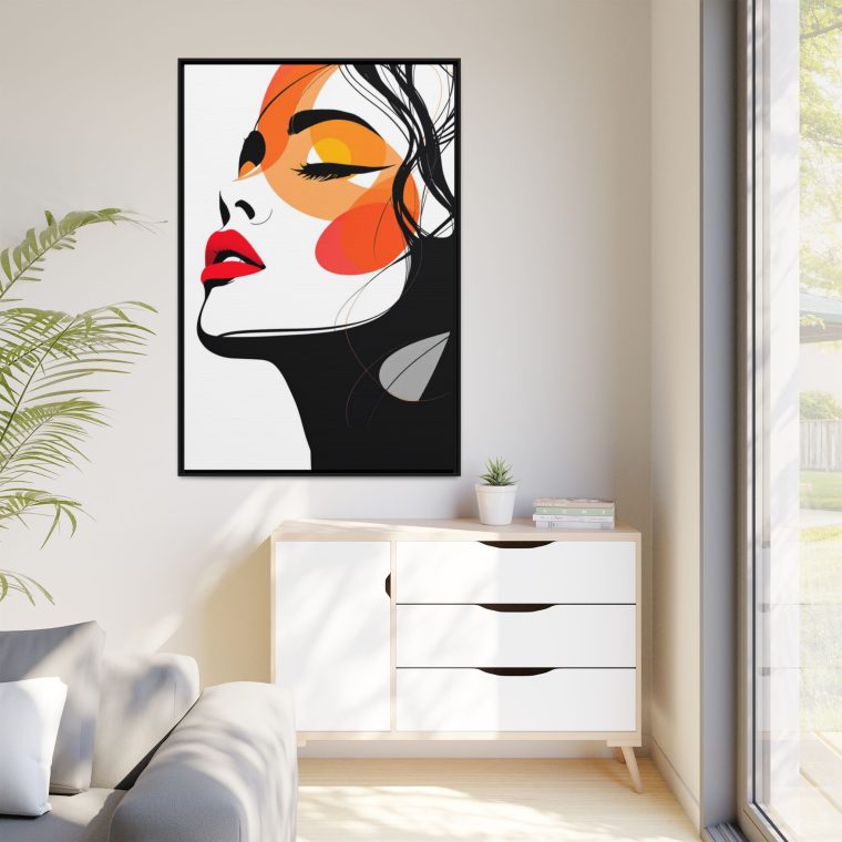 Abstract Face Canvas Wall Art – Perfect Gift for Art Lovers - Image 3