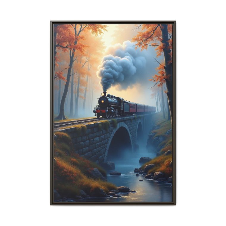 Steam Locomotive Canvas Wall Art