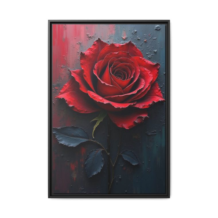 The Allure of Black Baccara Rose Wall Art