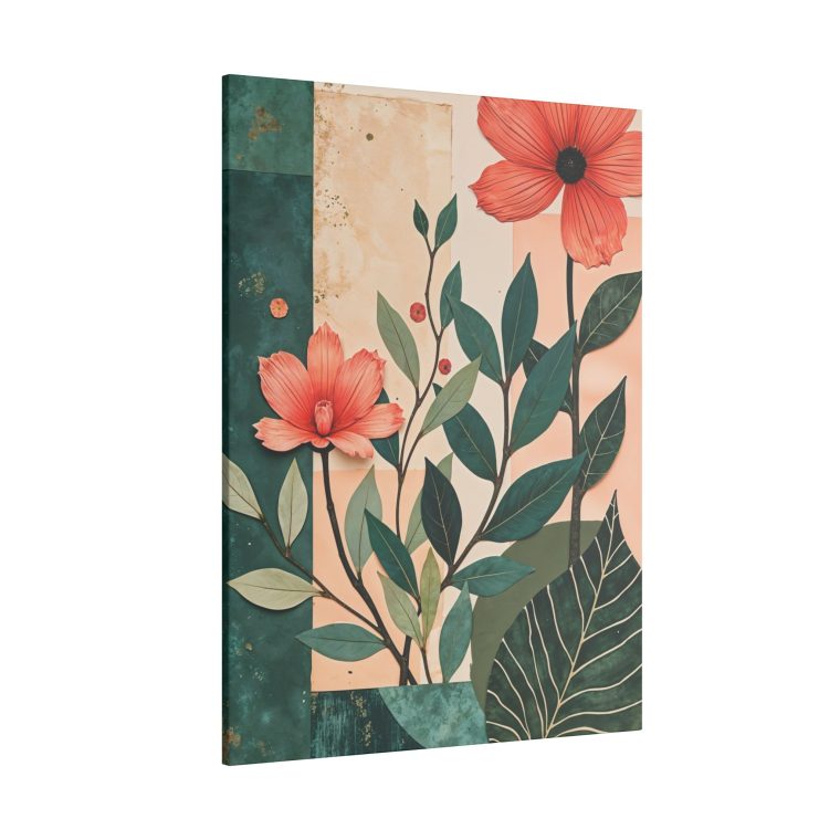 Flower Collage With Paper Cut Outs - Image 6
