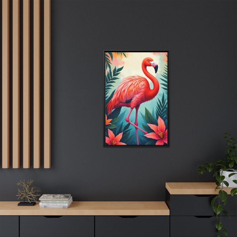 Flamingo Bliss Tropical Canvas Art with Modern Flair - Image 8