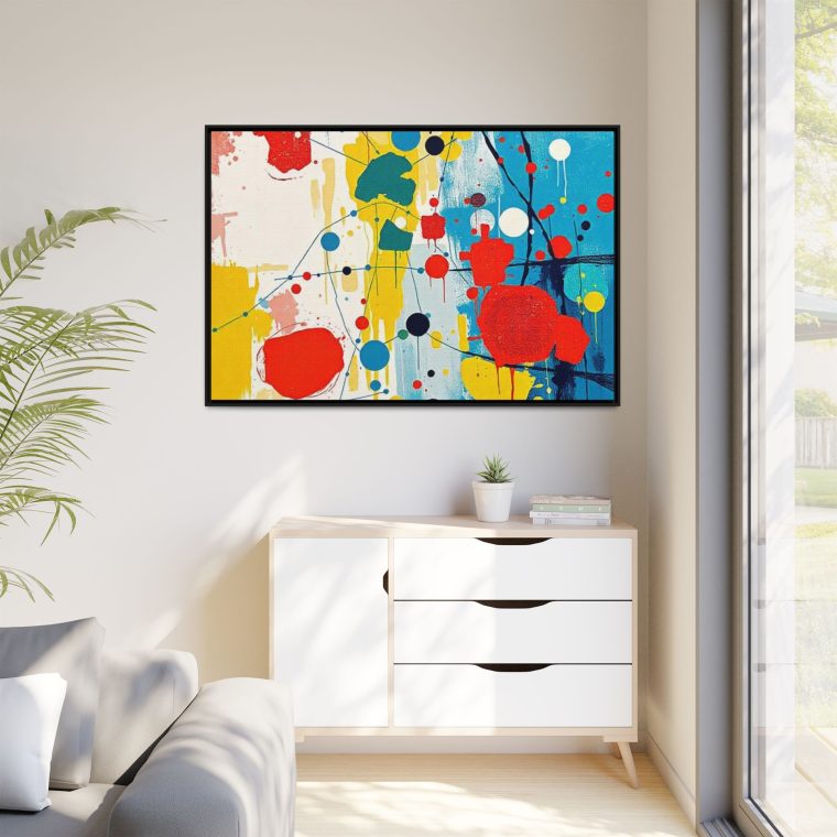 Abstract Kitchen Canvas Print Modern Dining Decor - Image 47