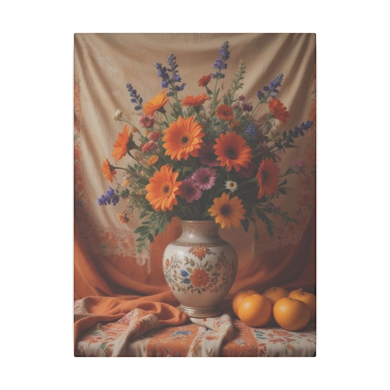 Modern Craft in a Vintage Frame Boho Floral Art - Image 9