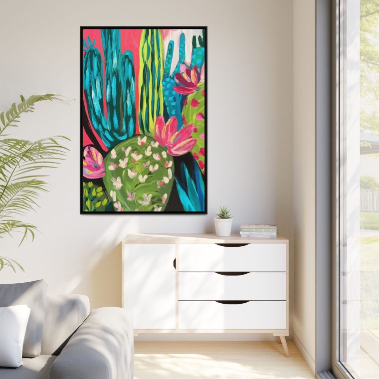 Maximalist Cactus Floral Abstract Art for Modern Spaces - Image 15