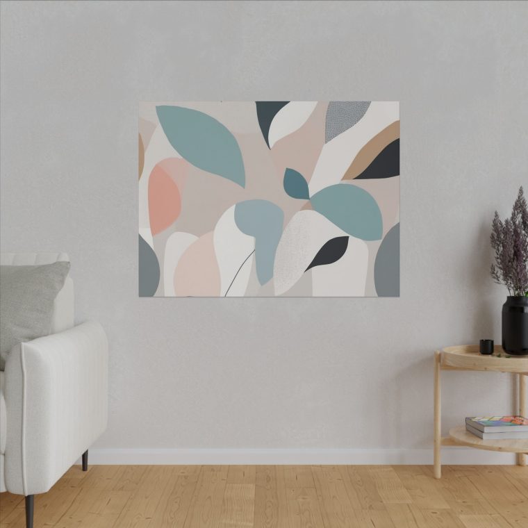 Botanical Bliss: Abstract Leaf Pattern Wall Art for Modern Interiors - Image 31