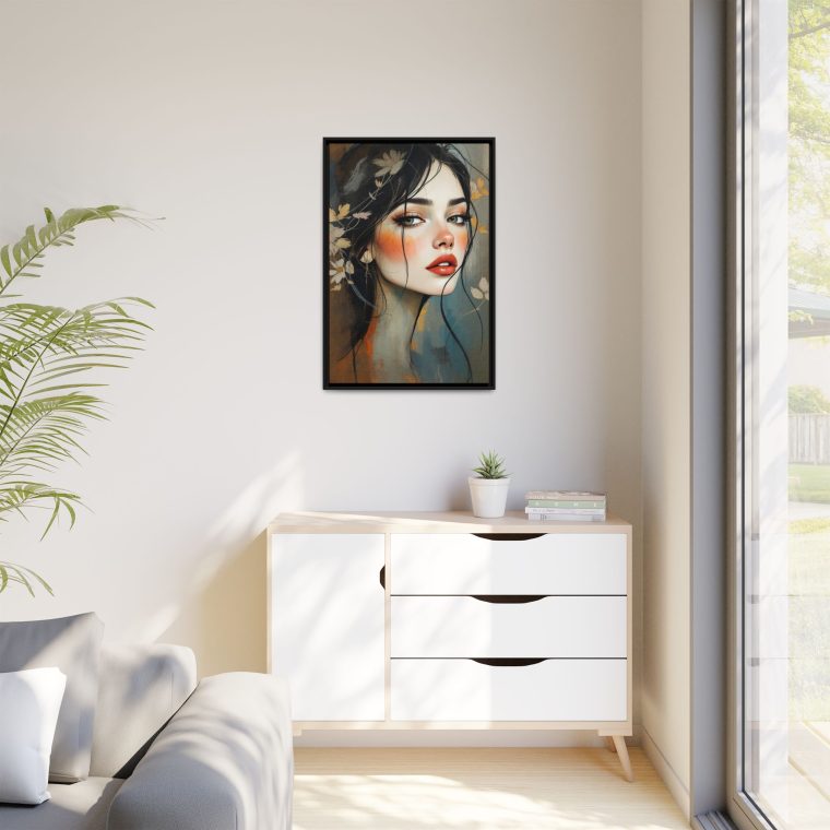 Abstract Boho Woman Face - Natural Aesthetic Wall Art - Image 7