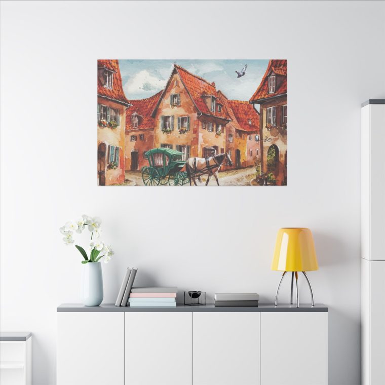 Tranquil German Village A Peaceful Watercolor Illustration - Image 16