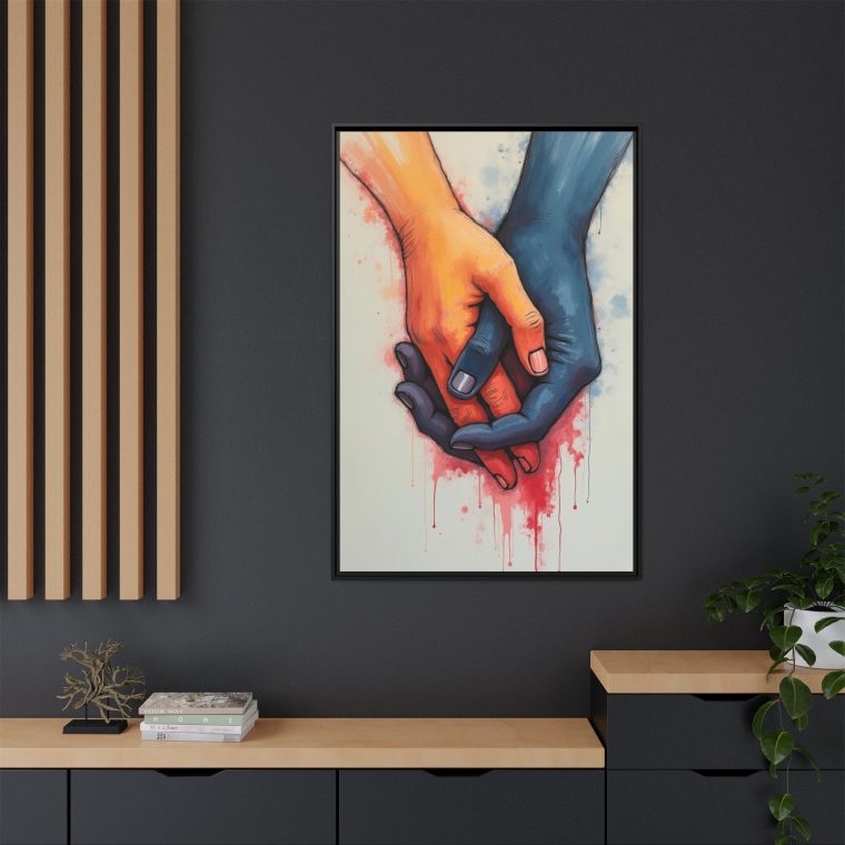 Connected Lines Minimalist Art of Intertwined Hands - Image 12