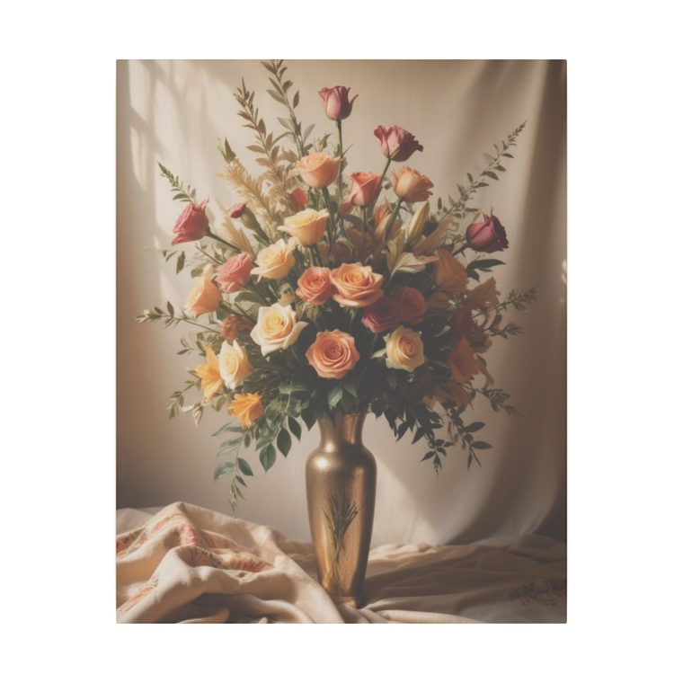 Vivid Blooms and Soft Lighting: A Boho Vintage Painting - Image 17