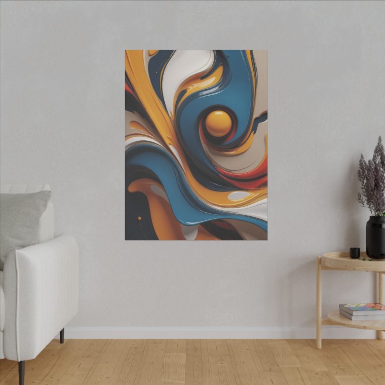 Flowing Harmony Modern Abstract Oil Art for Contemporary Interiors - Image 15