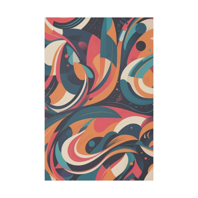 Dynamic Curves Modern Abstract Wall Art Pattern - Image 17