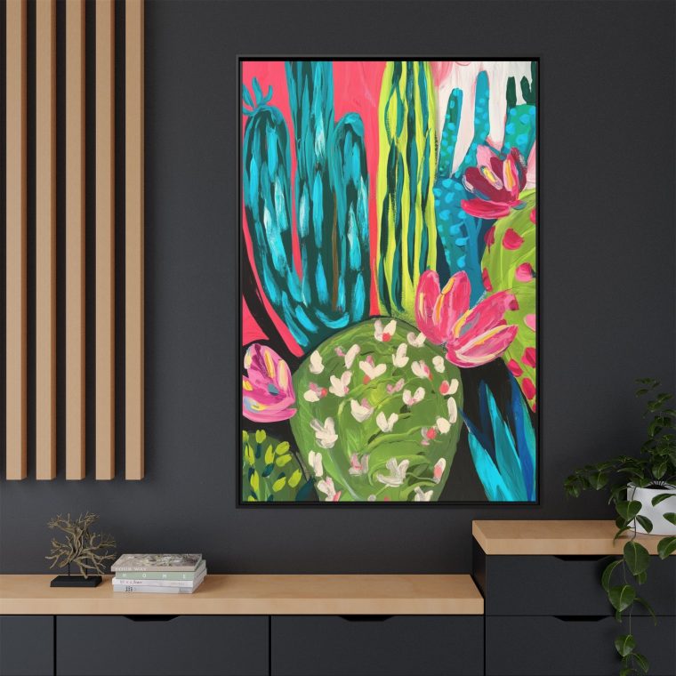 Maximalist Cactus Floral Abstract Art for Modern Spaces - Image 16