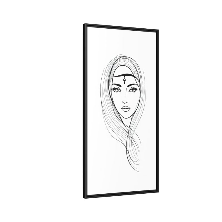 Framed Abstract Face Wall Art Contemporary and Chic Design - Image 22