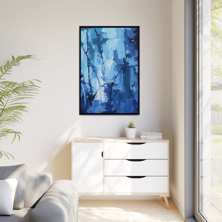 Tranquil Elegance: Blue Lace Stone-Inspired Wall Art for a Serene Home - Image 3