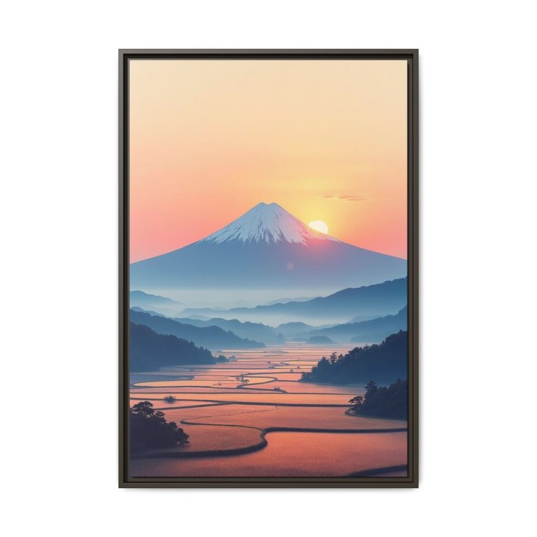 Modern Mount Fuji Canvas Print Japanese Wall Decor - Image 9