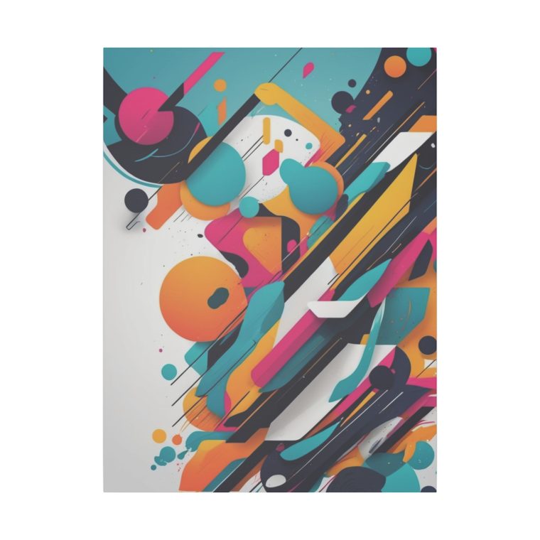 Dynamic Collision of Color and Geometry Wall Art - Image 13