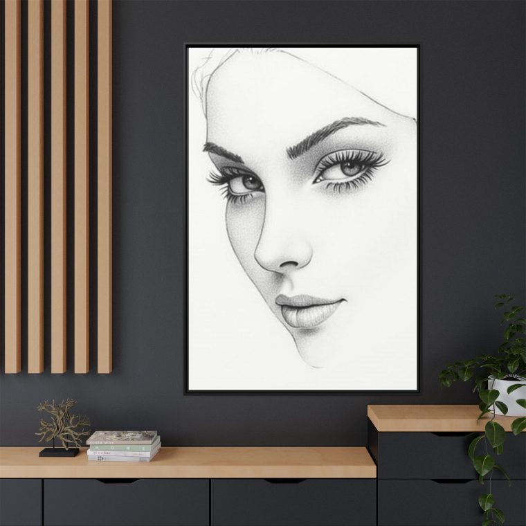 Abstract Line Art Face Wall Décor Perfect for Modern Interiors - Image 28