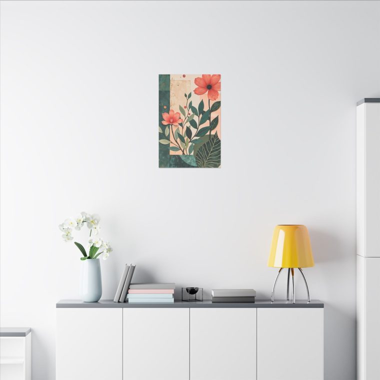 Flower Collage With Paper Cut Outs - Image 4