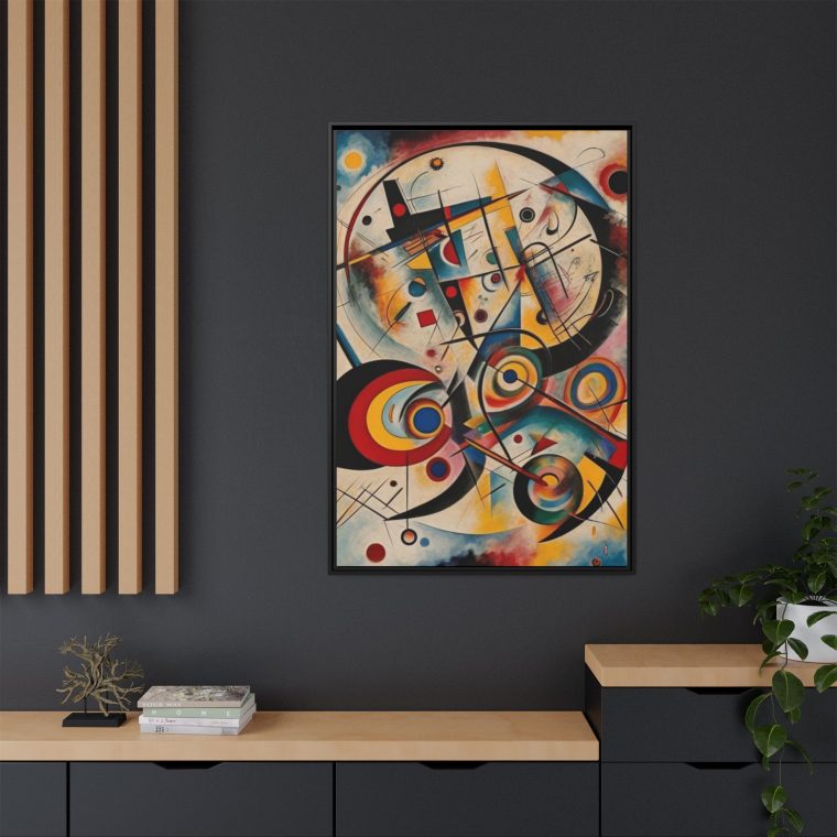 Bold Geometric Abstract Canvas Print Modern Living Room Wall Art - Image 8