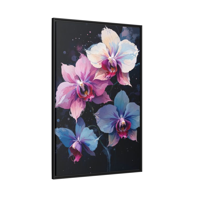 Ethereal Orchids Abstract Canvas Art of Love and Strength - Image 6