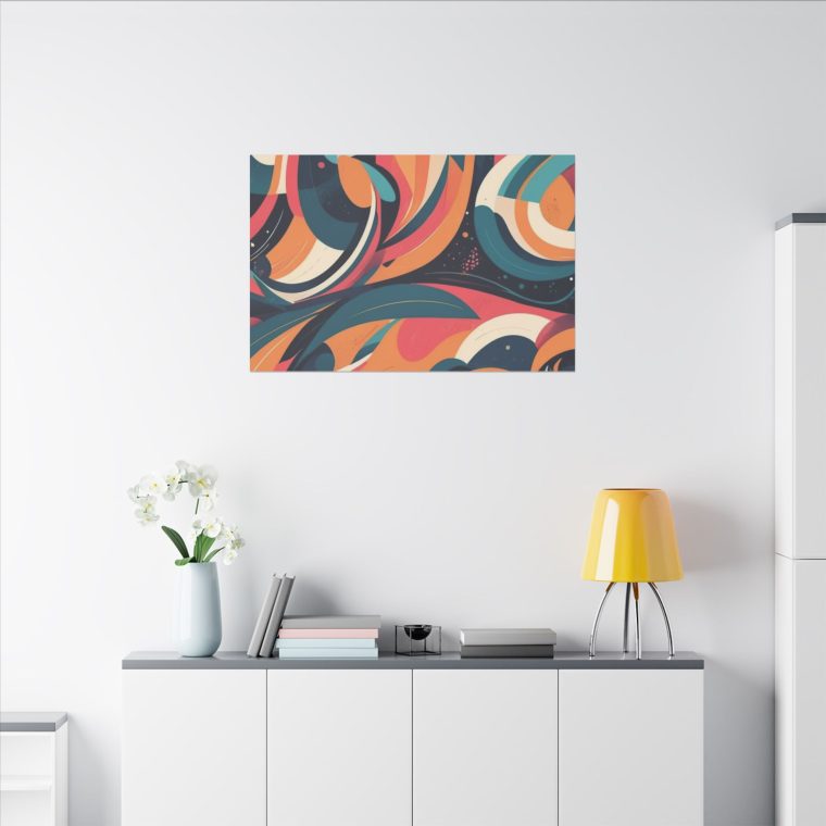 Dynamic Curves Modern Abstract Wall Art Pattern - Image 12