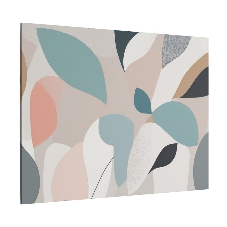 Botanical Bliss: Abstract Leaf Pattern Wall Art for Modern Interiors - Image 30
