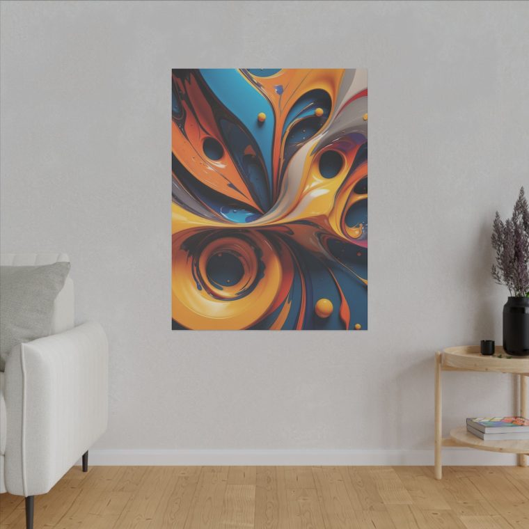 Swirling Energy Abstract Modern Oil Painting for Artistic Wall Decor - Image 15