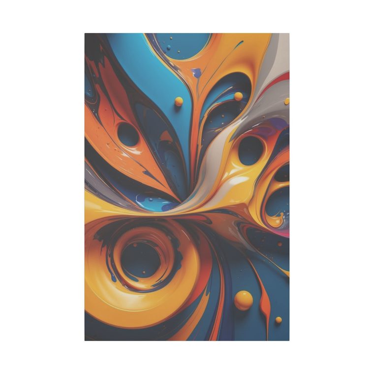 Swirling Energy Abstract Modern Oil Painting for Artistic Wall Decor - Image 2