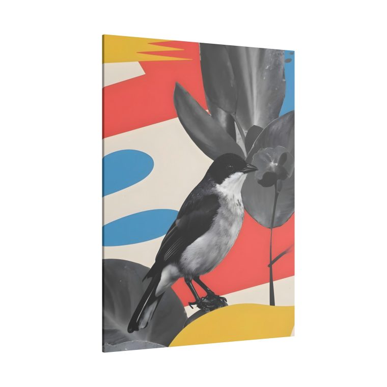 Birds Canvas Wall Art Natural Blue and Red Color - Image 34